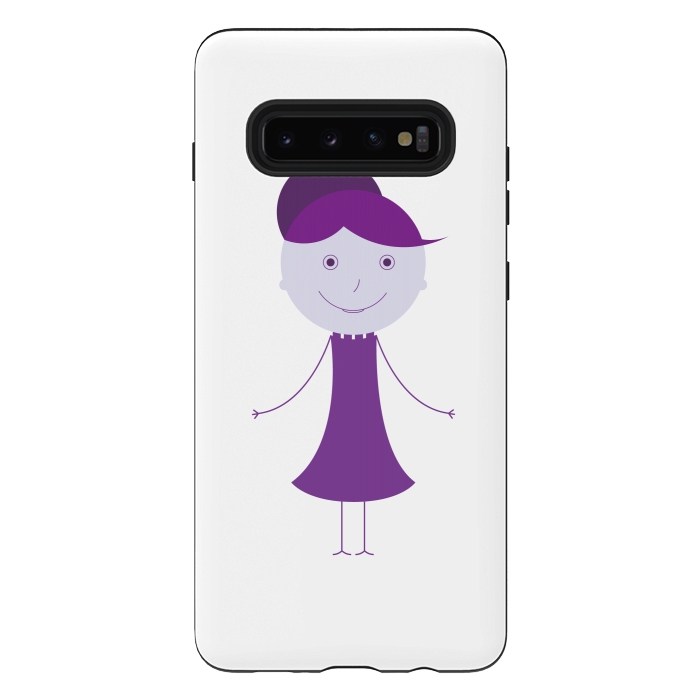 Galaxy S10 plus StrongFit purple girl by TMSarts