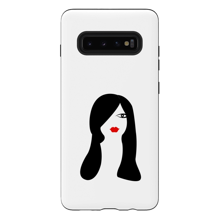 Galaxy S10 plus StrongFit long hair women by TMSarts