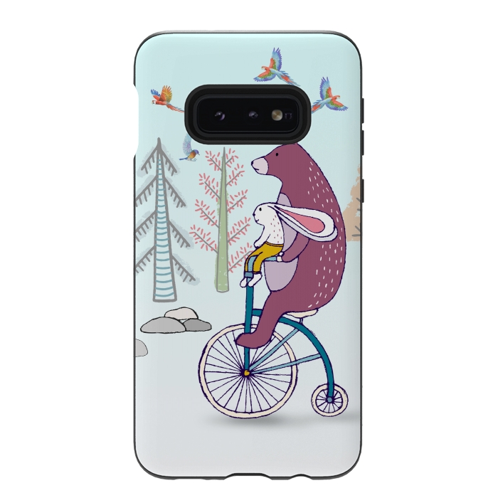 Galaxy S10e StrongFit Bear Suffer by Creativeaxle