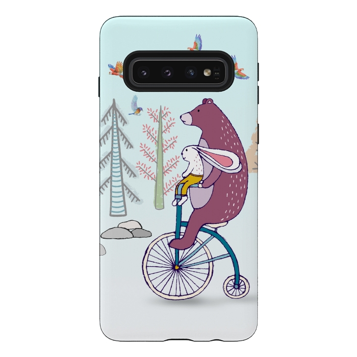 Galaxy S10 StrongFit Bear Suffer by Creativeaxle