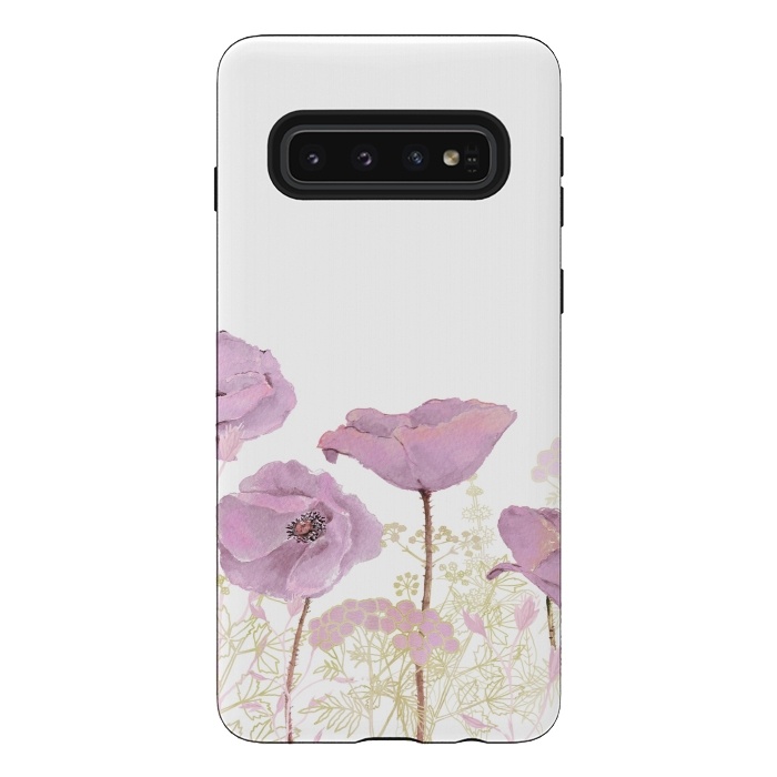Galaxy S10 StrongFit Pink Poppy Dream by  Utart