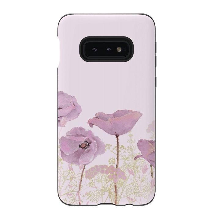 Galaxy S10e StrongFit Rose Gold Poppy Dream by  Utart