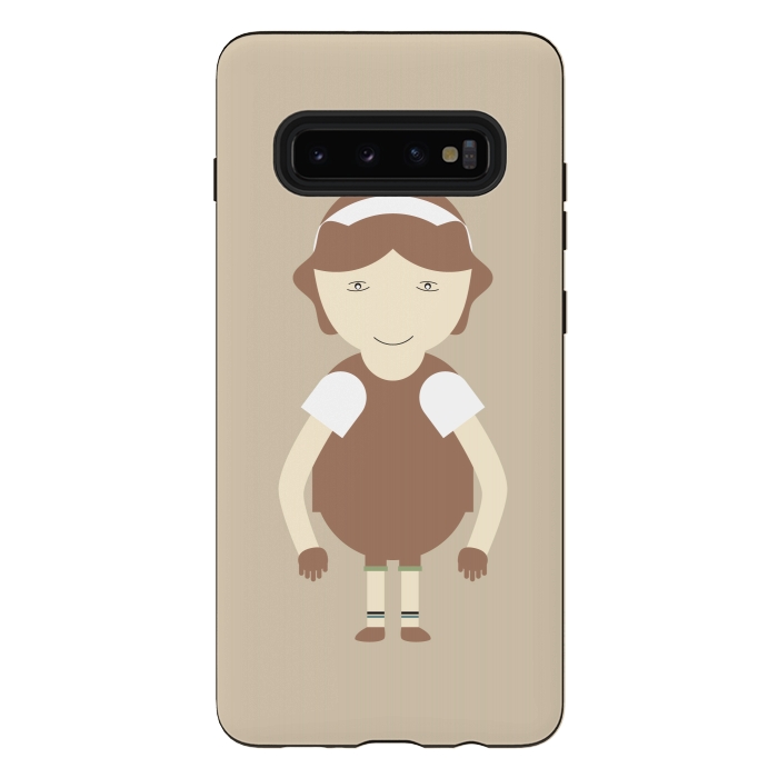 Galaxy S10 plus StrongFit little brown girl by TMSarts