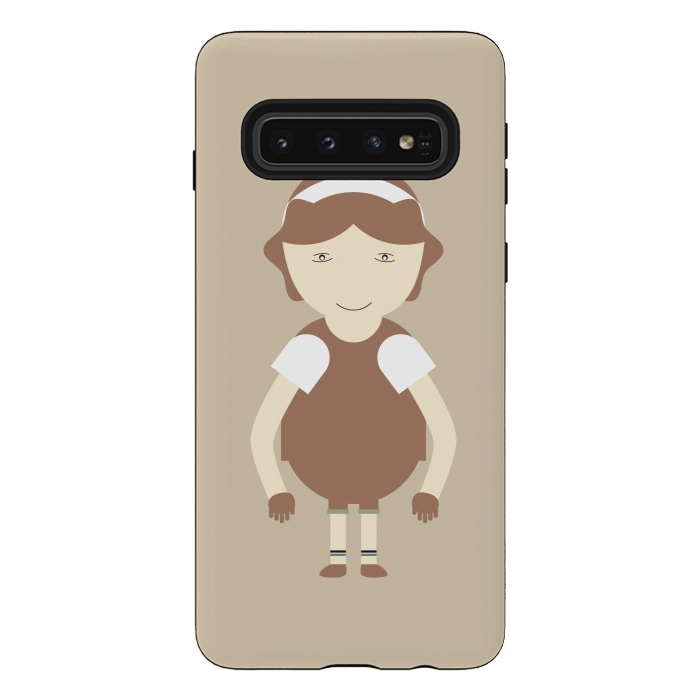 Galaxy S10 StrongFit little brown girl by TMSarts
