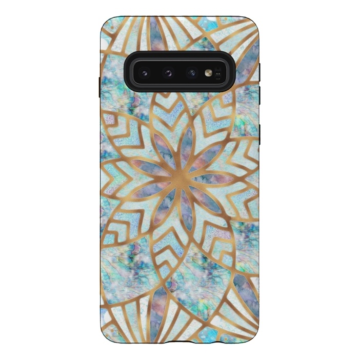 Galaxy S10 StrongFit Mother of Pearl Mandala by  Utart