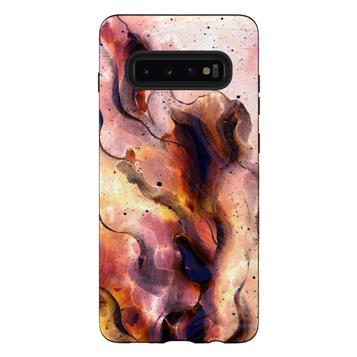 Galaxy S10 plus StrongFit Burning Waves by Creativeaxle