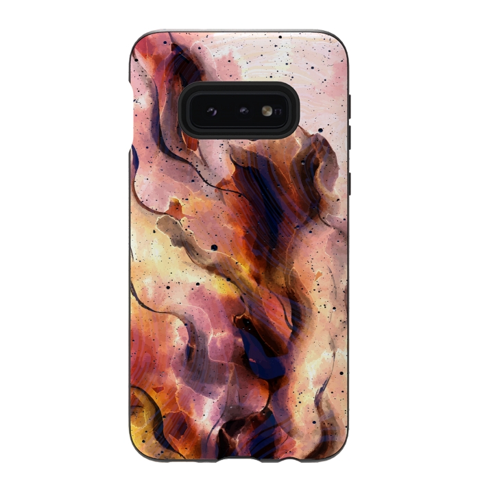 Galaxy S10e StrongFit Burning Waves by Creativeaxle