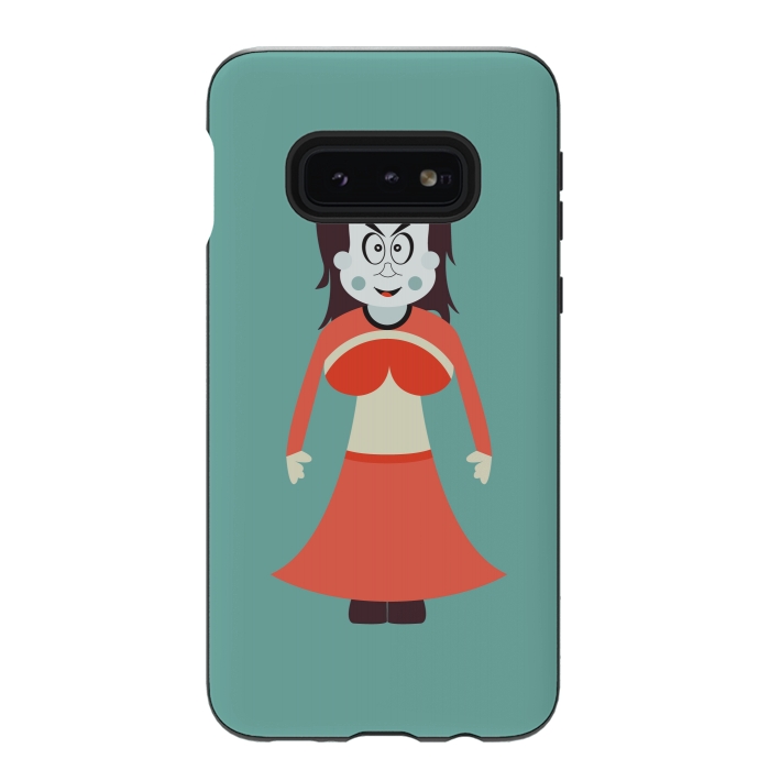 Galaxy S10e StrongFit old woman cartoon by TMSarts