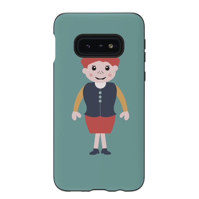 Galaxy S10e StrongFit vintage school girl by TMSarts