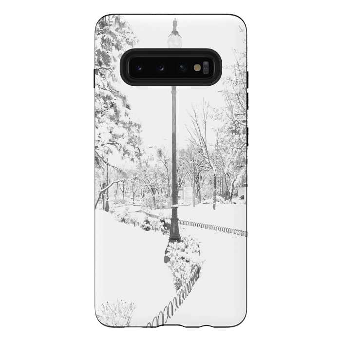 Galaxy S10 plus StrongFit Winter Snow City by Alemi