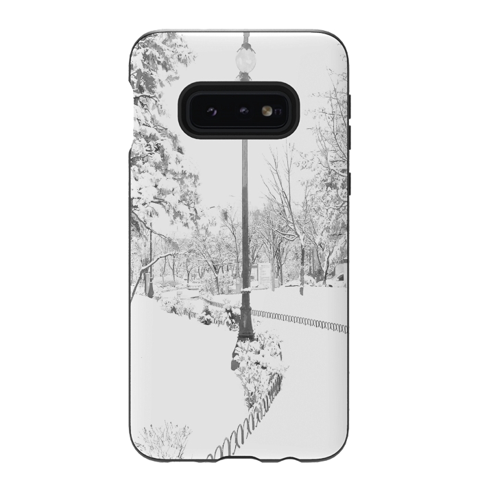Galaxy S10e StrongFit Winter Snow City by Alemi
