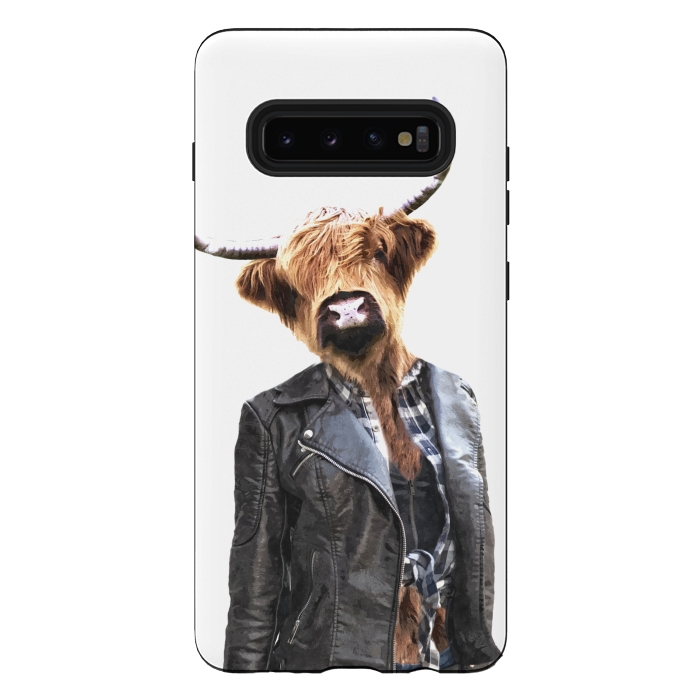 Galaxy S10 plus StrongFit Cow Girl by Alemi