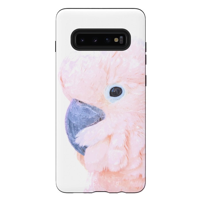 Galaxy S10 plus StrongFit Pink Cockatoo by Alemi