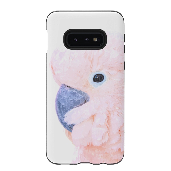 Galaxy S10e StrongFit Pink Cockatoo by Alemi