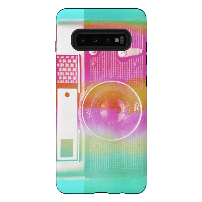 Galaxy S10 plus StrongFit Colorful pastel vintage camera by Oana 