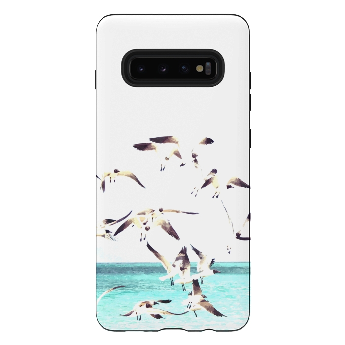 Galaxy S10 plus StrongFit Seagulls by Alemi