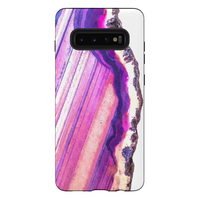 Galaxy S10 plus StrongFit Violet Agate Illustration by Alemi