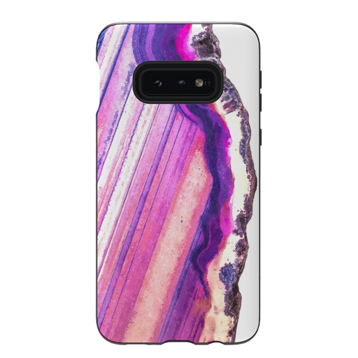 Galaxy S10e StrongFit Violet Agate Illustration by Alemi