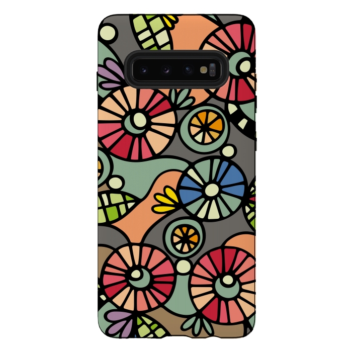 Galaxy S10 plus StrongFit Wild Flowers by Majoih