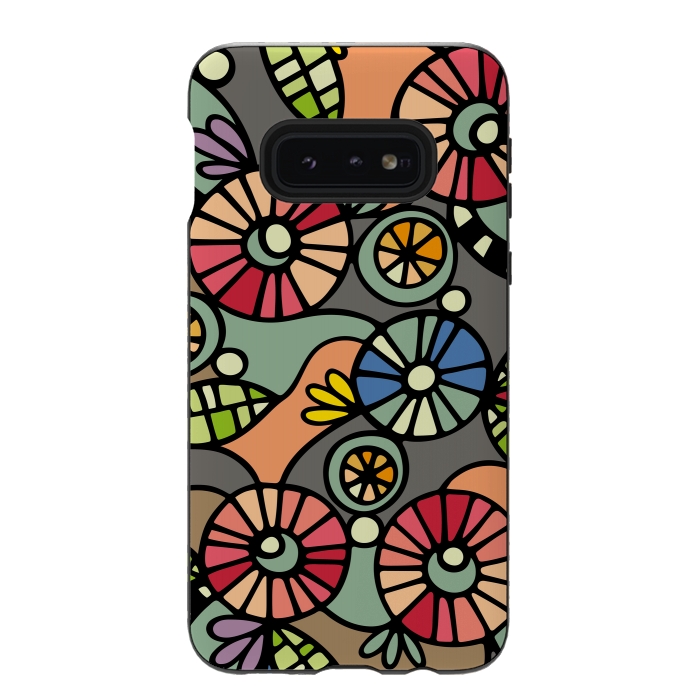 Galaxy S10e StrongFit Wild Flowers by Majoih