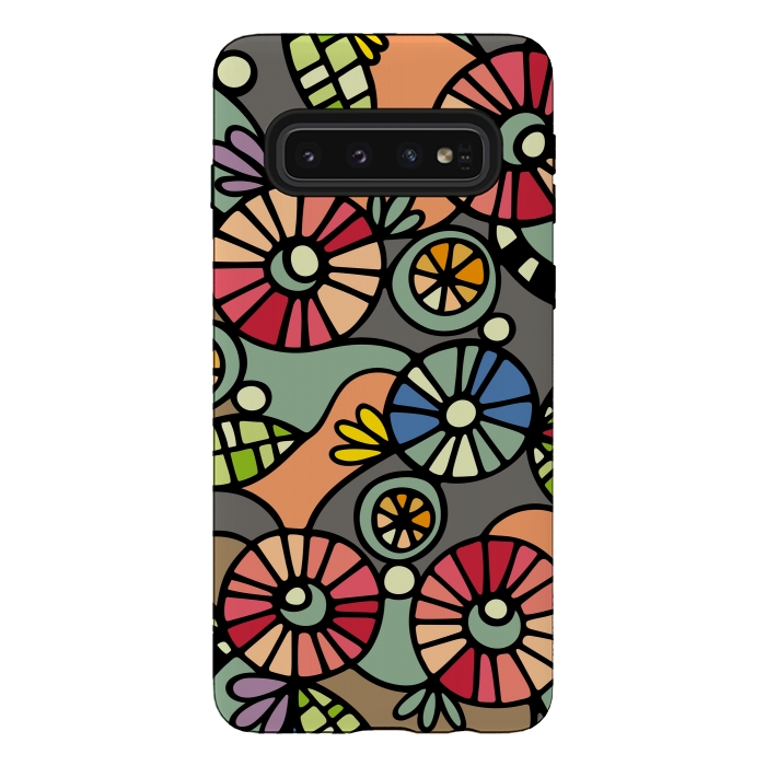 Galaxy S10 StrongFit Wild Flowers by Majoih