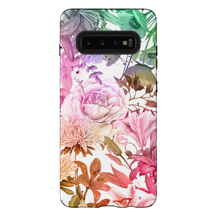 Galaxy S10 plus StrongFit Floral Market by Creativeaxle