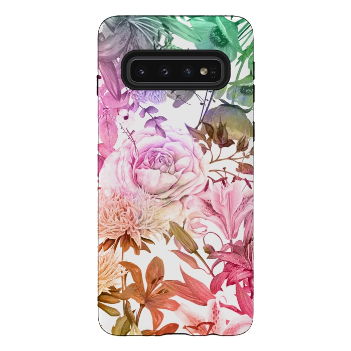 Galaxy S10 StrongFit Floral Market by Creativeaxle