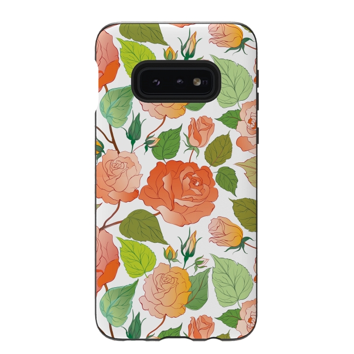 Galaxy S10e StrongFit Roses by Bledi