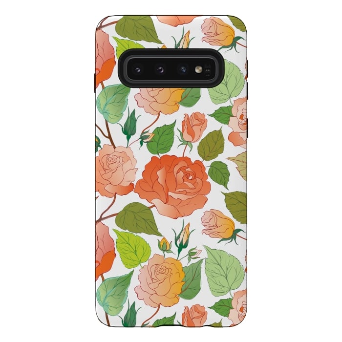 Galaxy S10 StrongFit Roses by Bledi