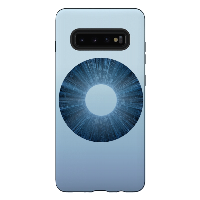 Galaxy S10 plus StrongFit Blue Iris Object by Andrea Haase