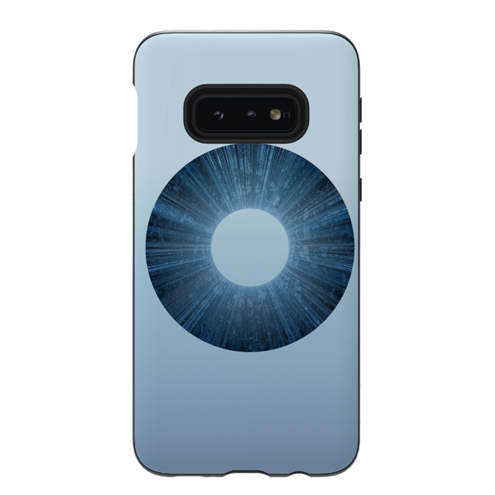 Galaxy S10e StrongFit Blue Iris Object by Andrea Haase