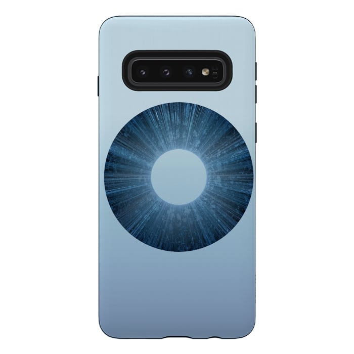 Galaxy S10 StrongFit Blue Iris Object by Andrea Haase