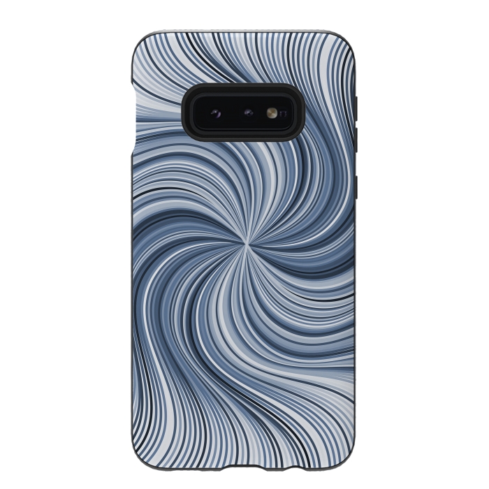 Galaxy S10e StrongFit Abstract Wavy Lines In Shades Of Blue by Andrea Haase