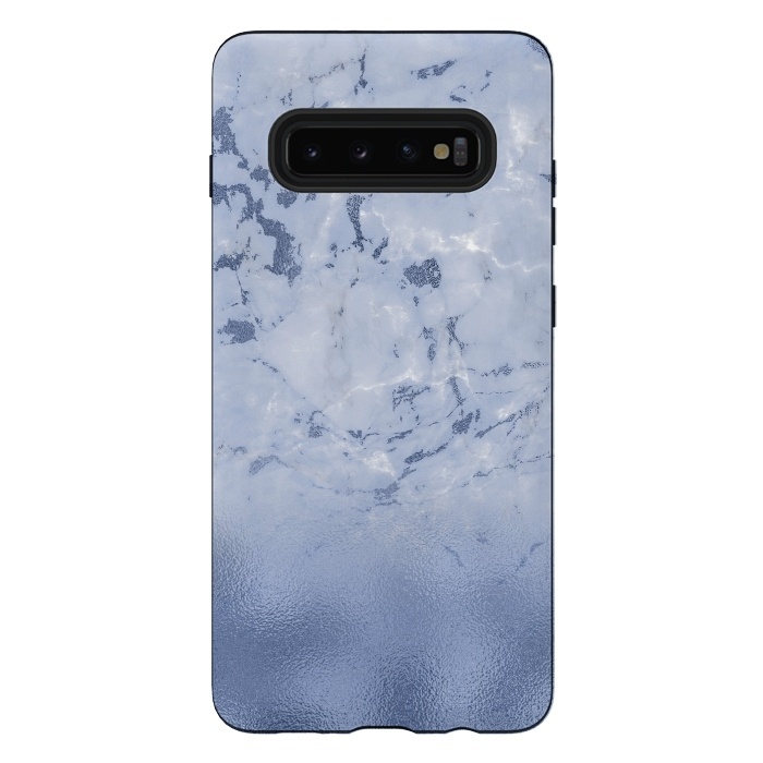 Galaxy S10 plus StrongFit Freshness - Blue Marble Glitter  by  Utart