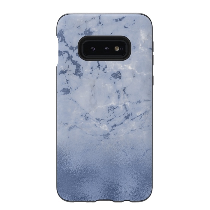 Galaxy S10e StrongFit Freshness - Blue Marble Glitter  by  Utart