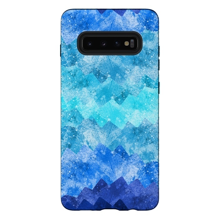Galaxy S10 plus StrongFit The blue sea waves by Steve Wade (Swade)