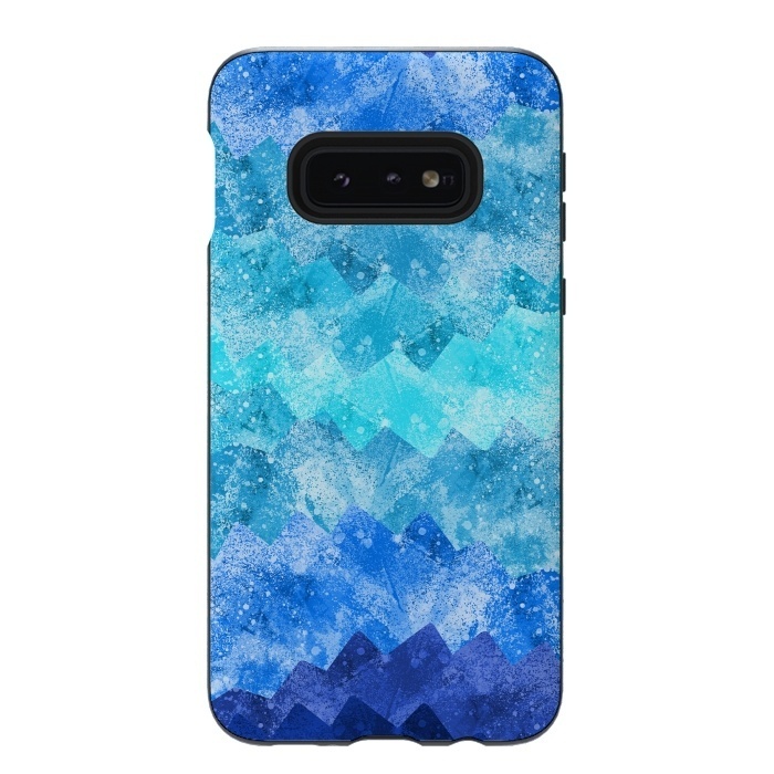 Galaxy S10e StrongFit The blue sea waves by Steve Wade (Swade)