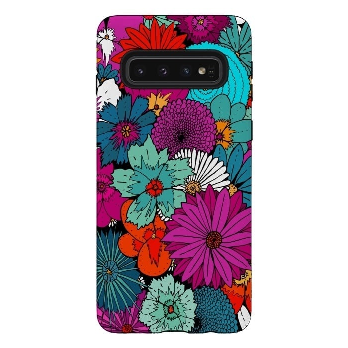 Galaxy S10 StrongFit Bunch of flowers by Steve Wade (Swade)