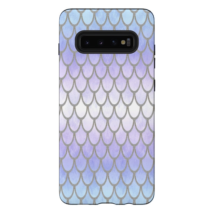Galaxy S10 plus StrongFit Pretty Mermaid Scales 01 by Angelika Parker