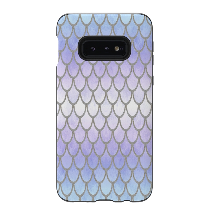 Galaxy S10e StrongFit Pretty Mermaid Scales 01 by Angelika Parker