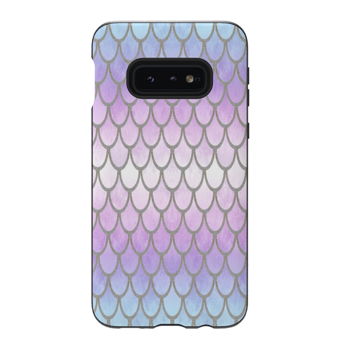 Galaxy S10e StrongFit Pretty Mermaid Scales 02 by Angelika Parker