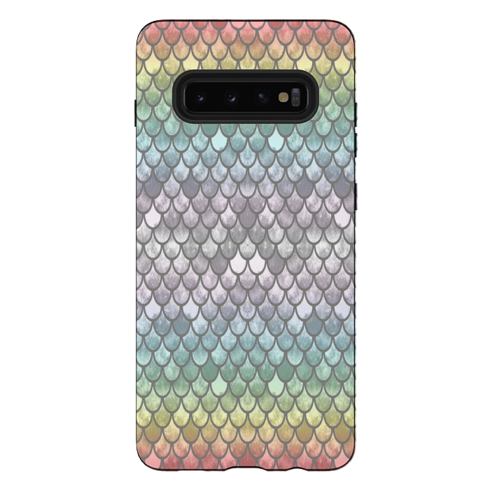 Galaxy S10 plus StrongFit Pretty Mermaid Scales 11 by Angelika Parker