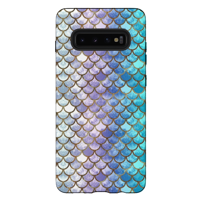 Galaxy S10 plus StrongFit Pretty Mermaid Scales 38 by Angelika Parker