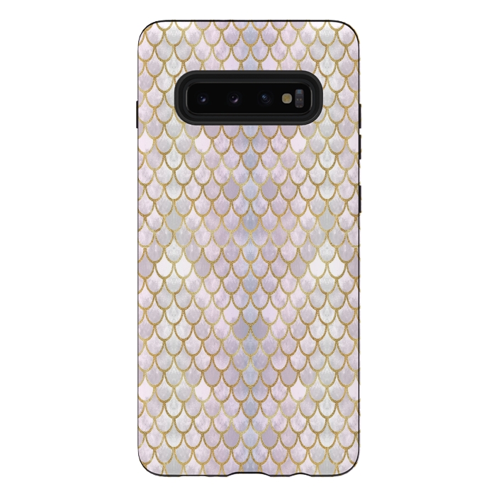 Galaxy S10 plus StrongFit Pretty Mermaid Scales 40 by Angelika Parker
