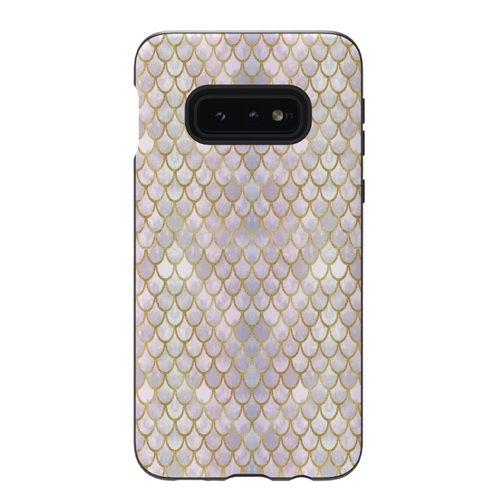 Galaxy S10e StrongFit Pretty Mermaid Scales 40 by Angelika Parker