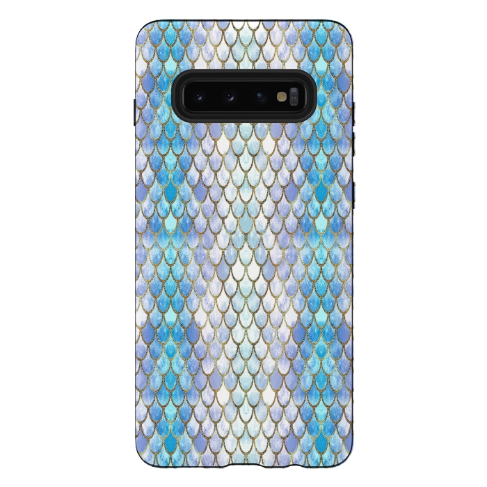 Galaxy S10 plus StrongFit Pretty Mermaid Scales 41 by Angelika Parker