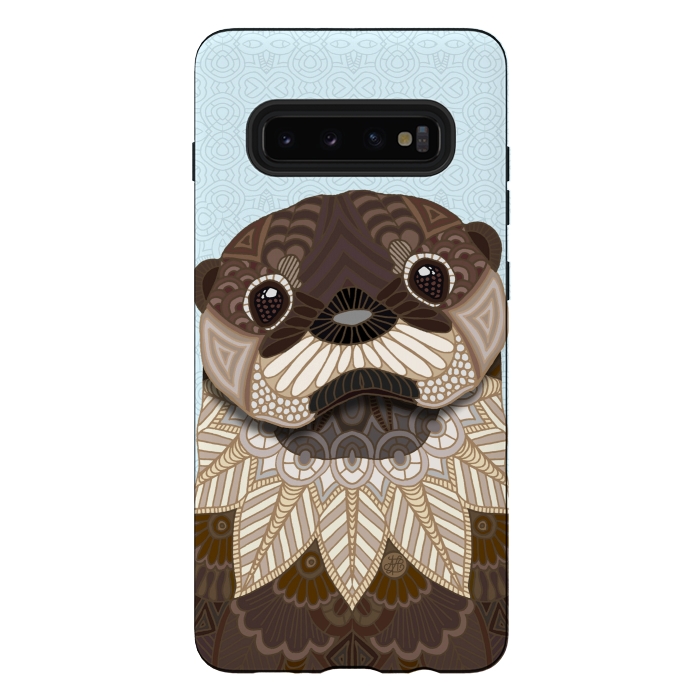 Galaxy S10 plus StrongFit Otterly Cute by Angelika Parker