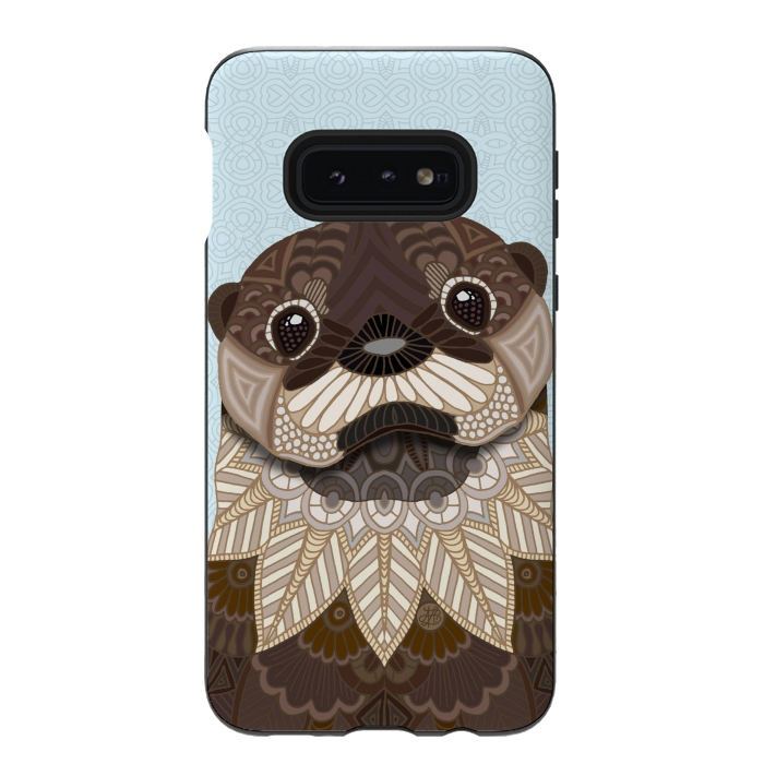 Galaxy S10e StrongFit Otterly Cute by Angelika Parker
