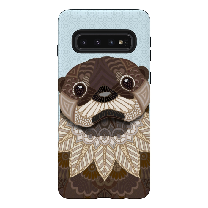 Galaxy S10 StrongFit Otterly Cute by Angelika Parker
