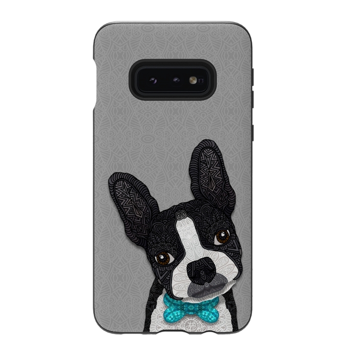 Galaxy S10e StrongFit Bow Tie Boston by Angelika Parker